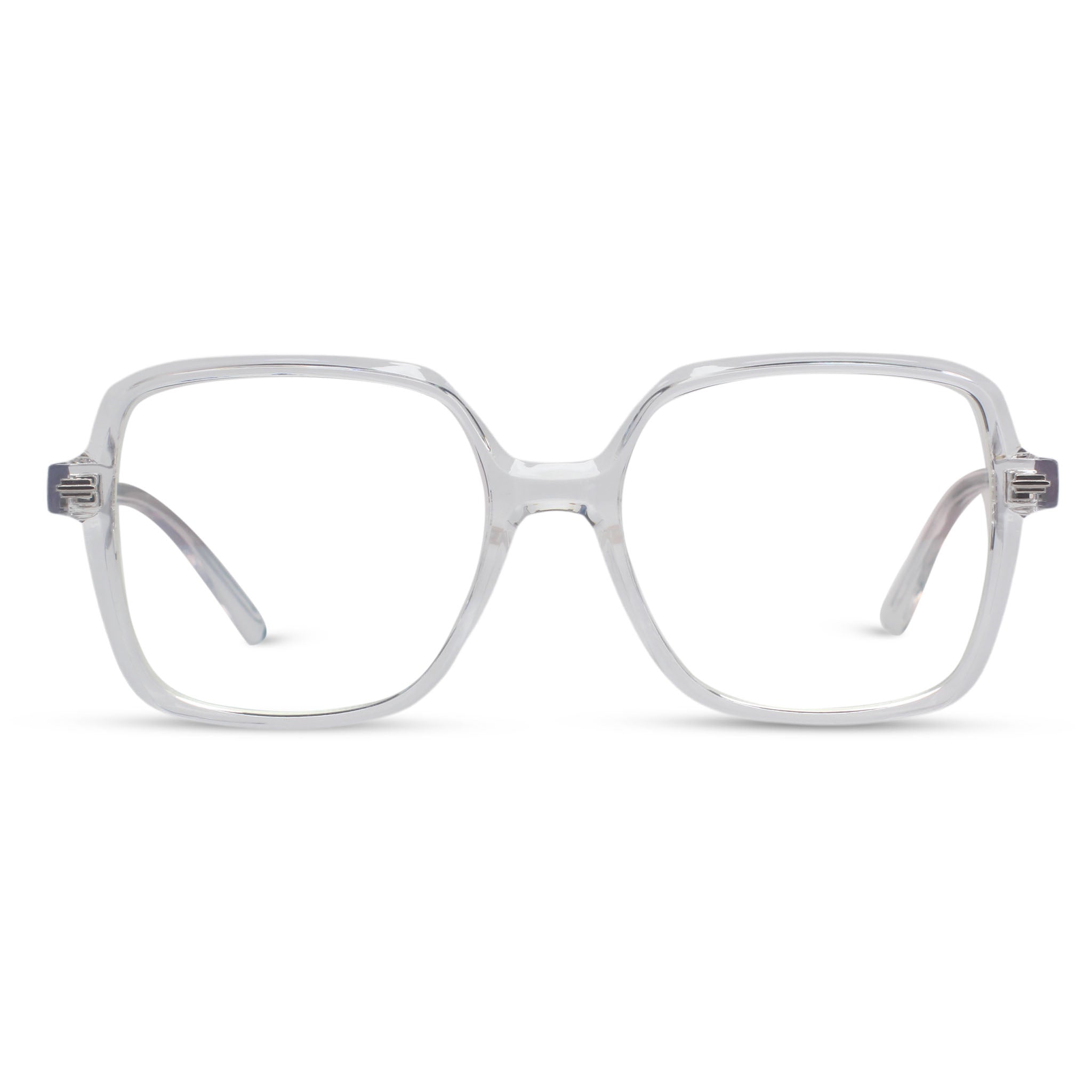 Geometrical transparent eyeglasses