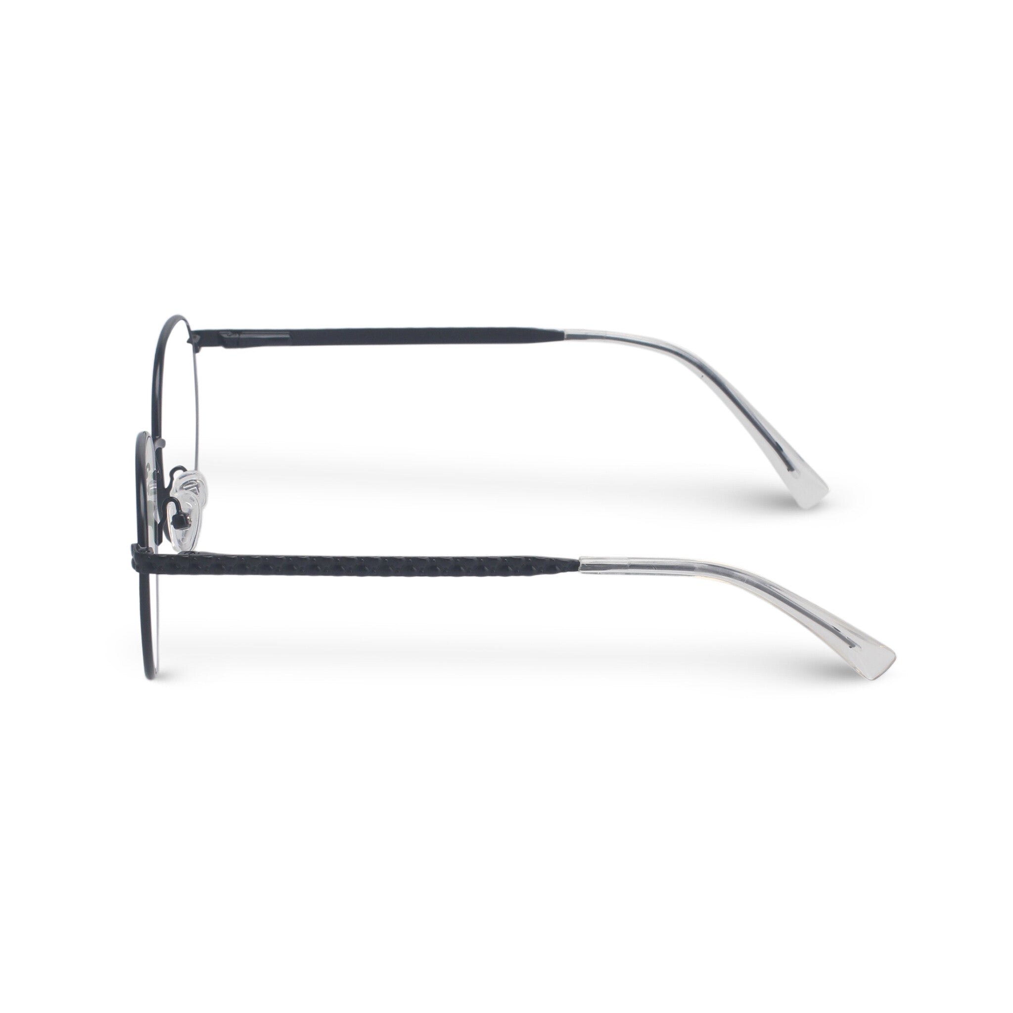 Round black eyeglasses