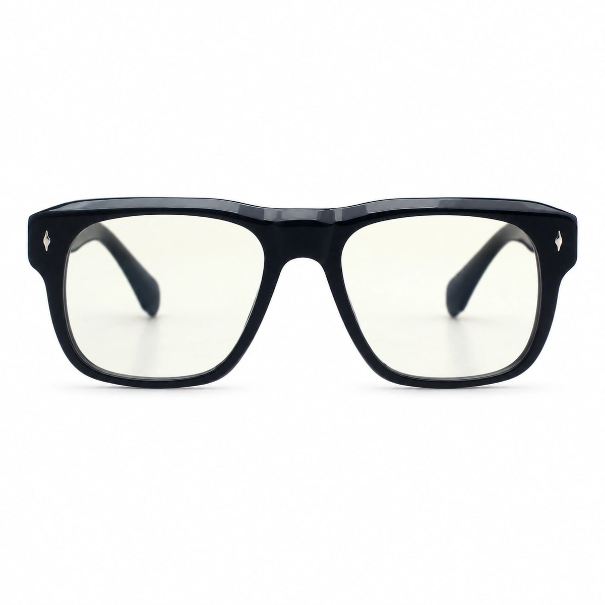 Amalfi square black eyeglasses