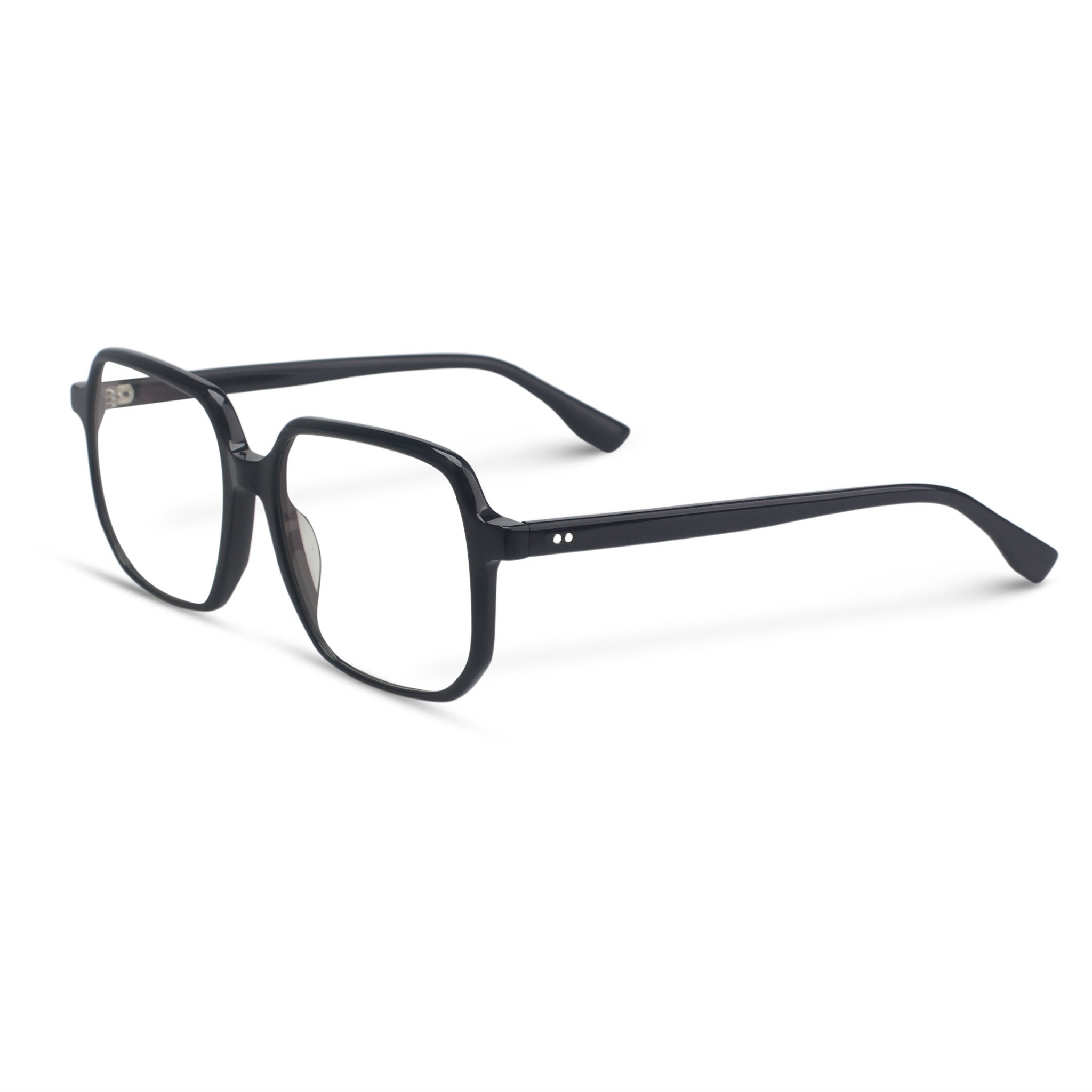 Black square eyeglasses