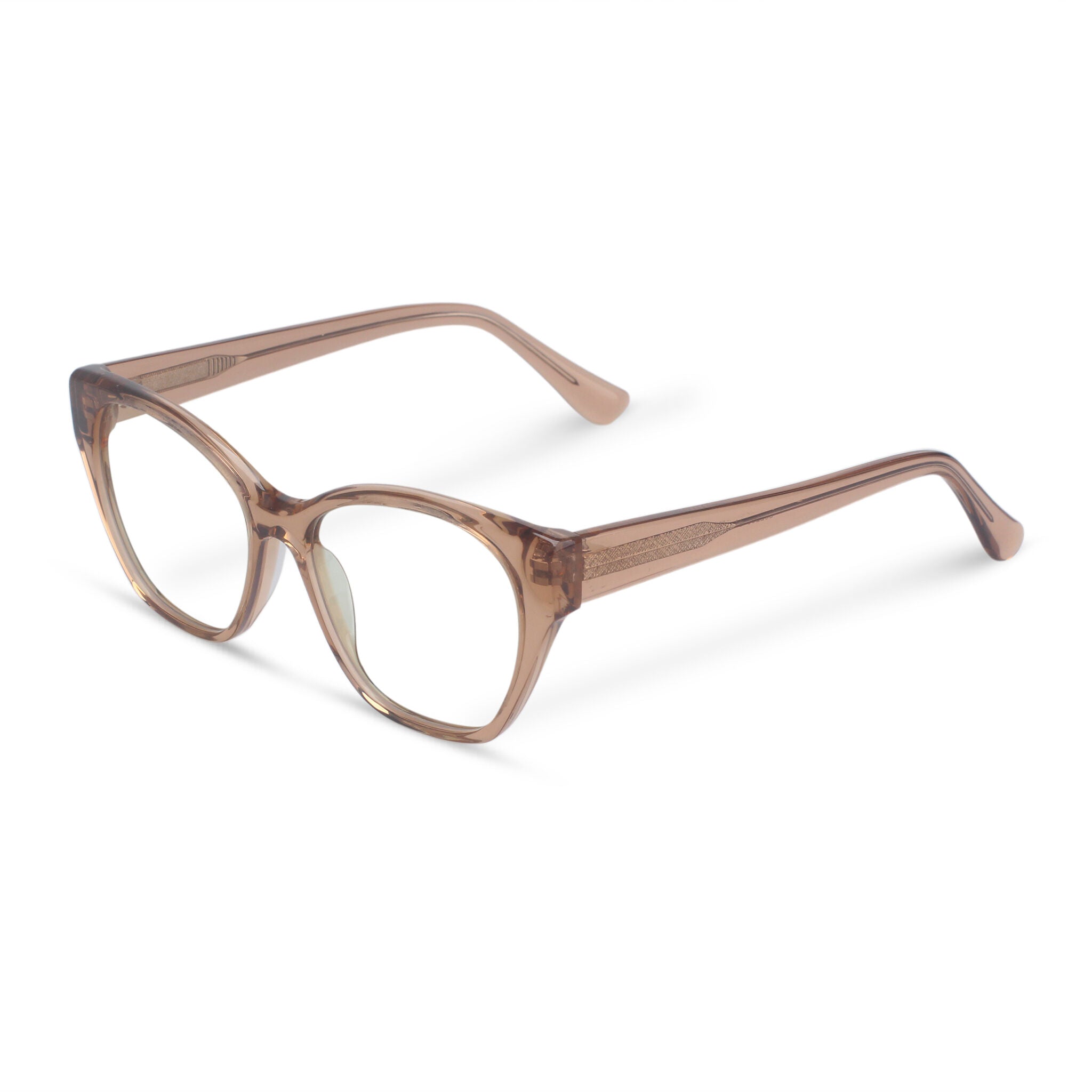 Women cat-eye pink eyeglasses