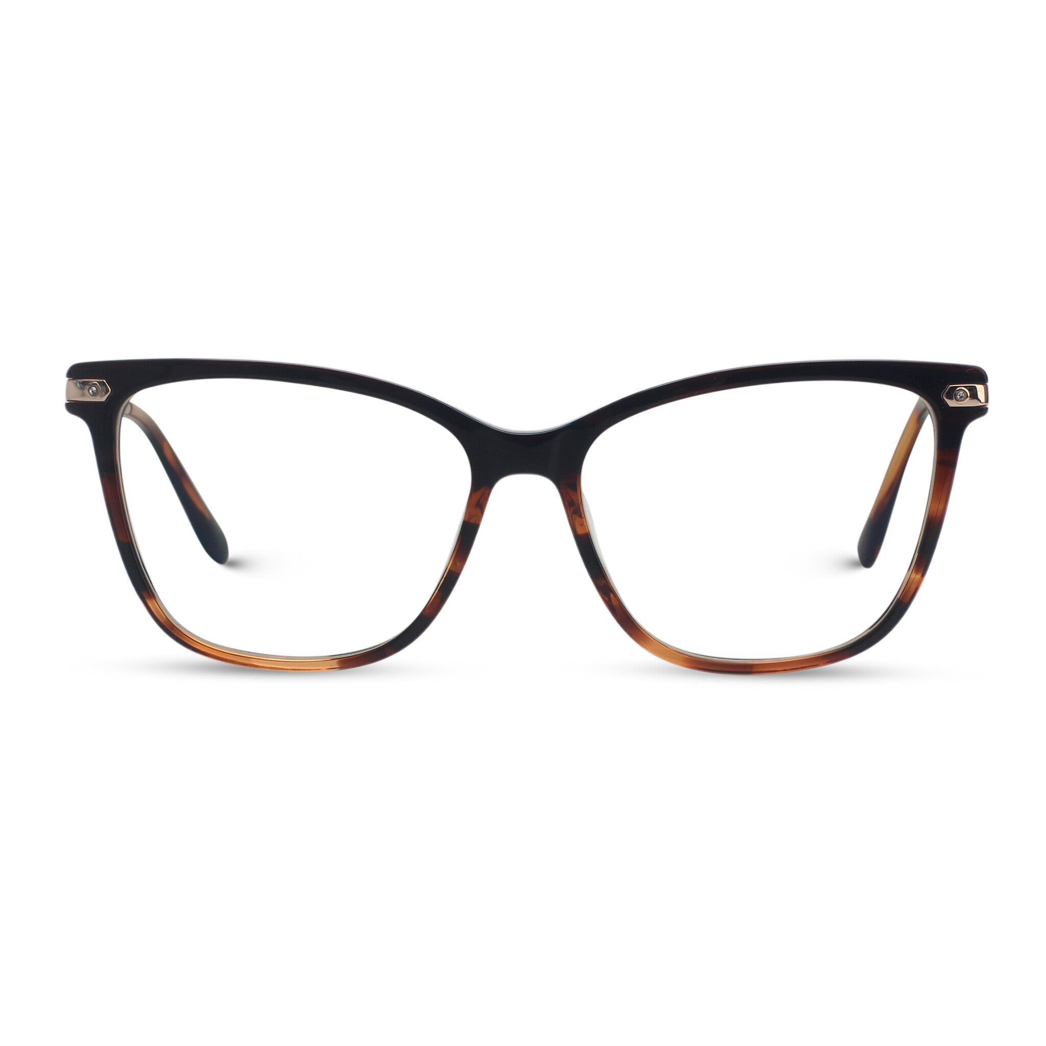 Cat-eye tortoise eyeglasses