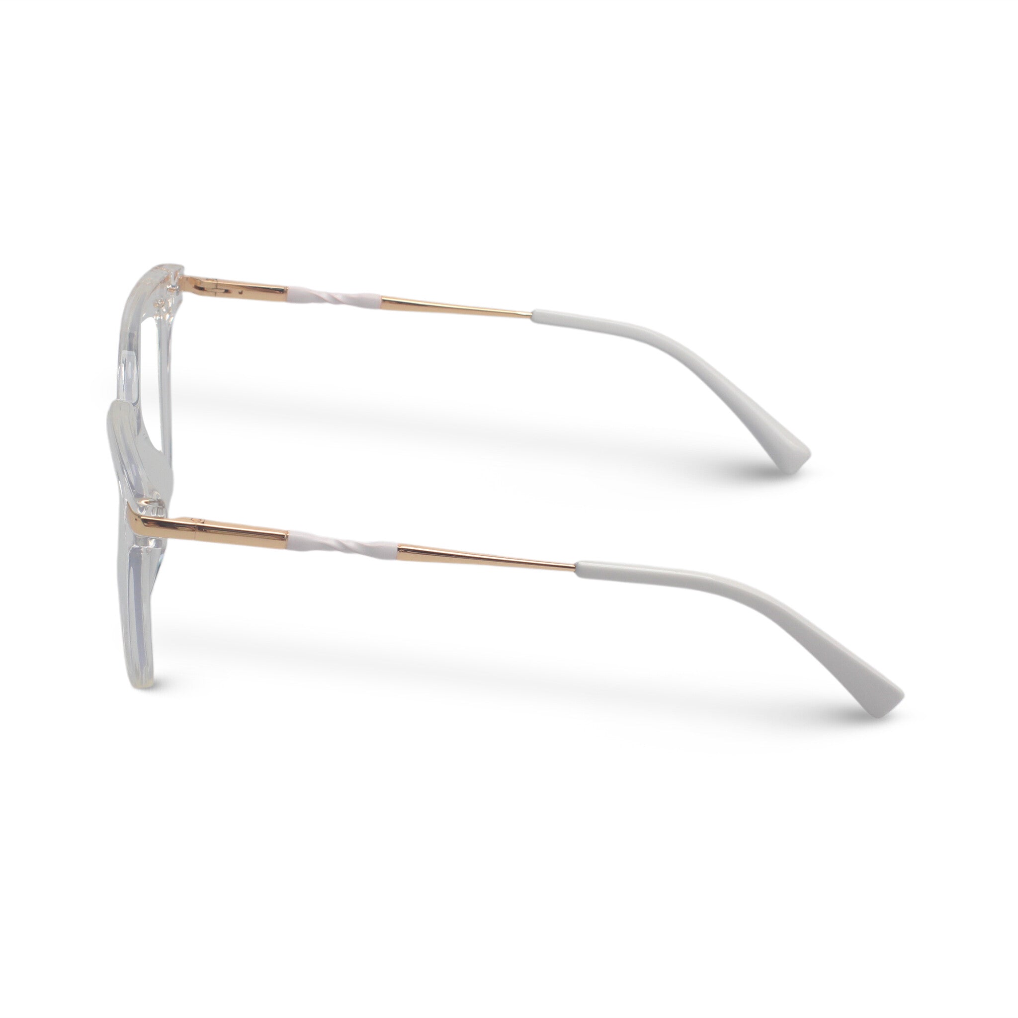Square transparent eyeglasses