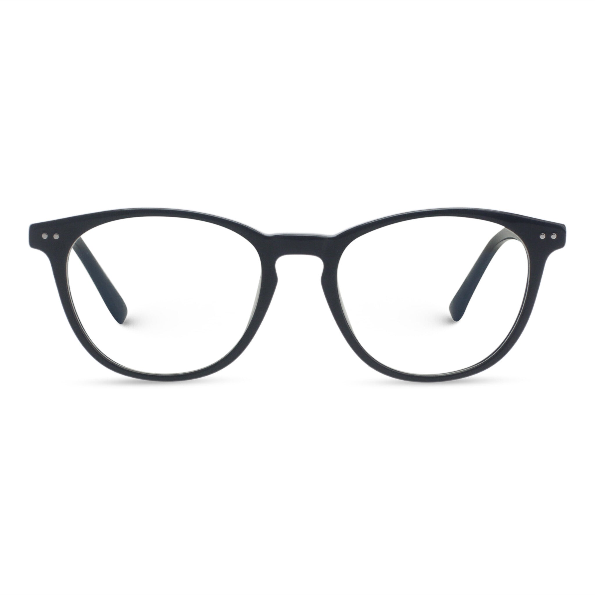 Minimal square/round black eyeglasses