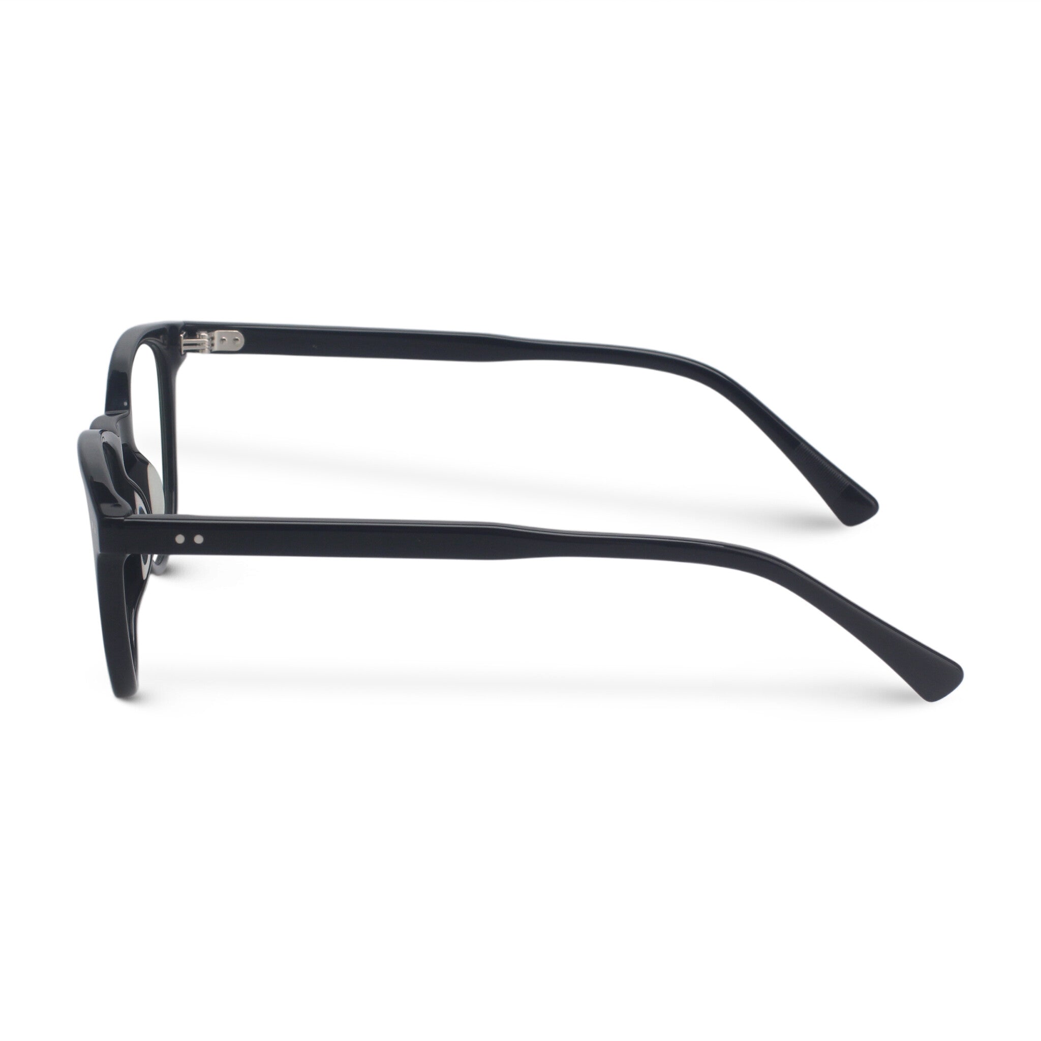Minimal square/round black eyeglasses