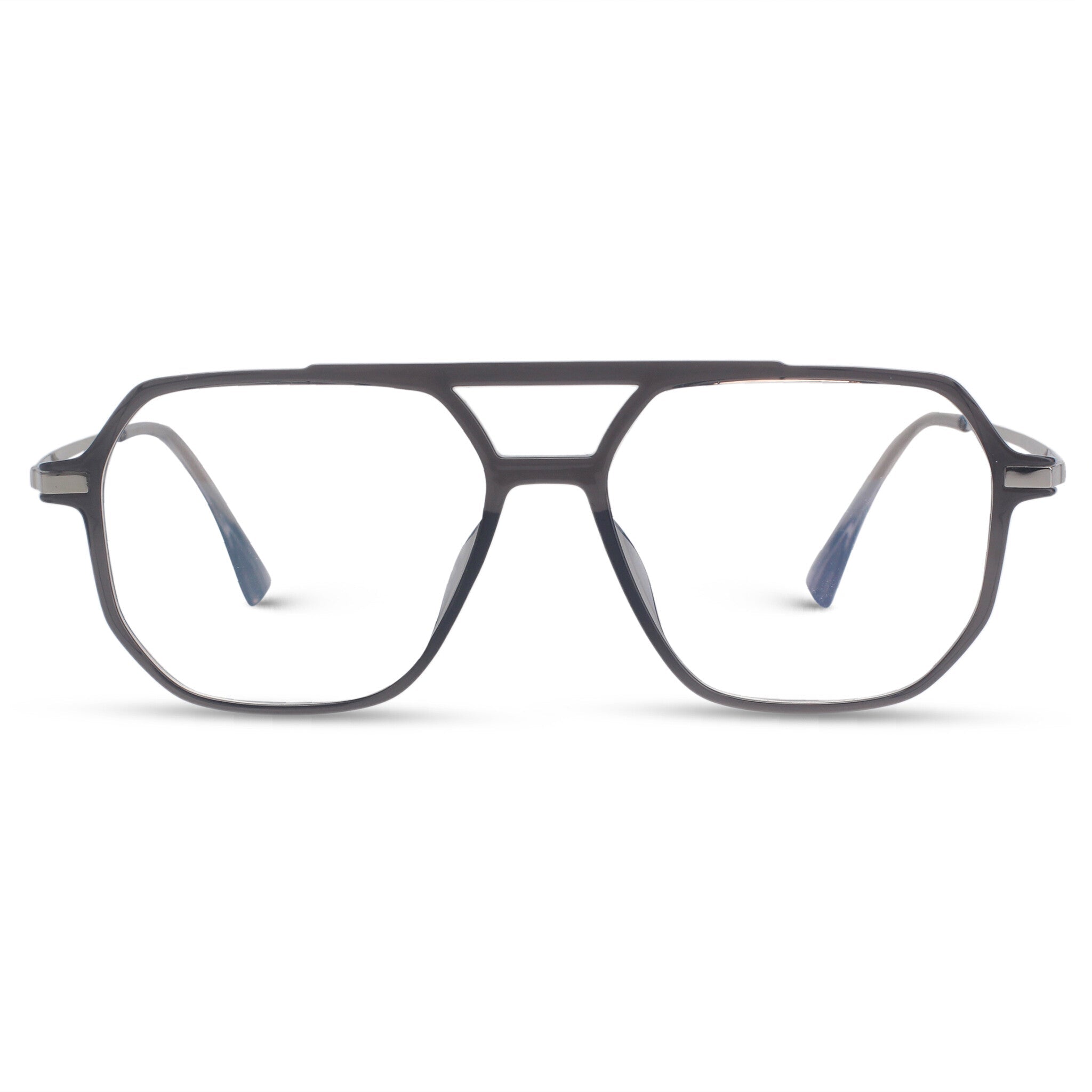 Aviator grey eyeglasses