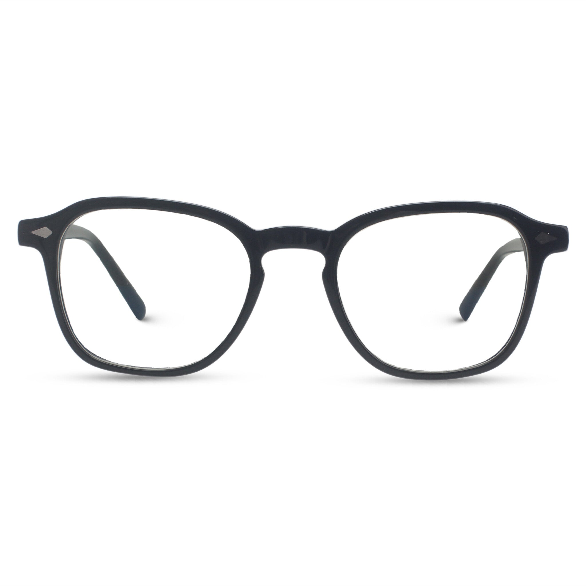 Black plastic eyeglasses