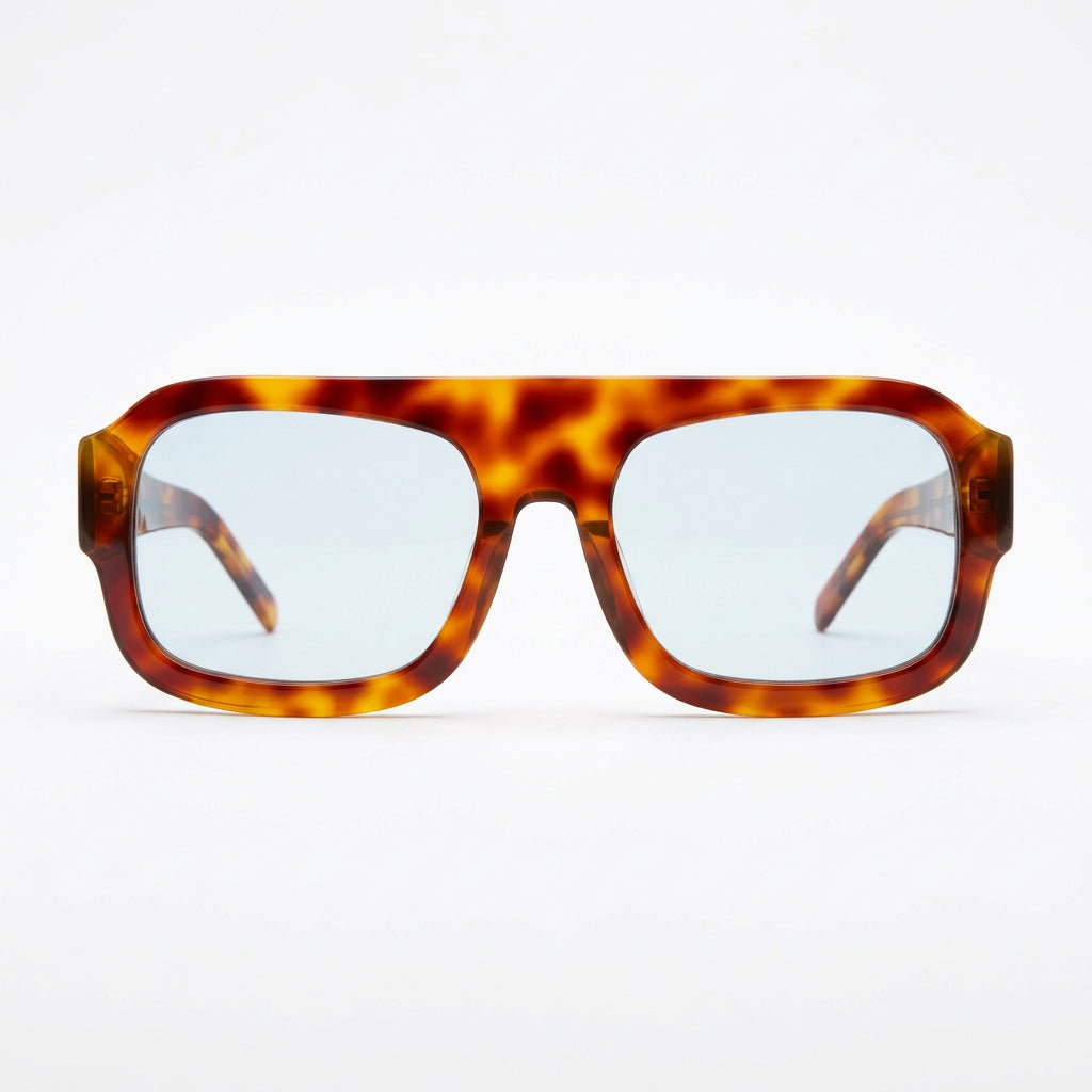 Aviator orange tortoise sunglasses