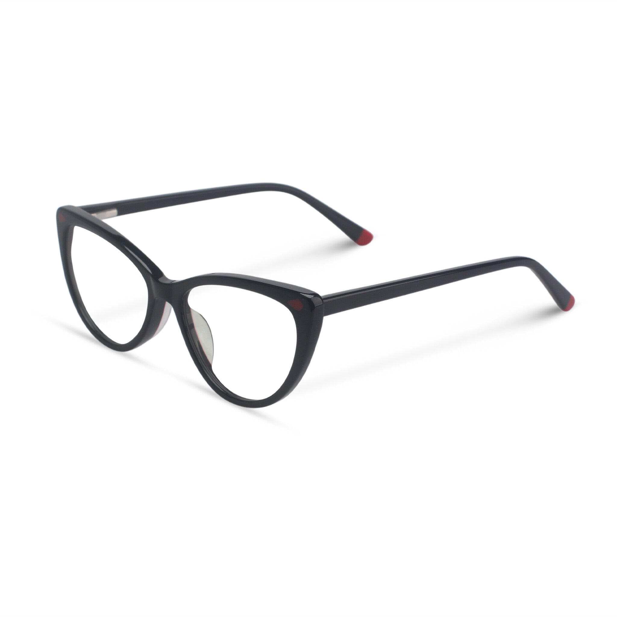 Kids black cat-eye eyeglasses