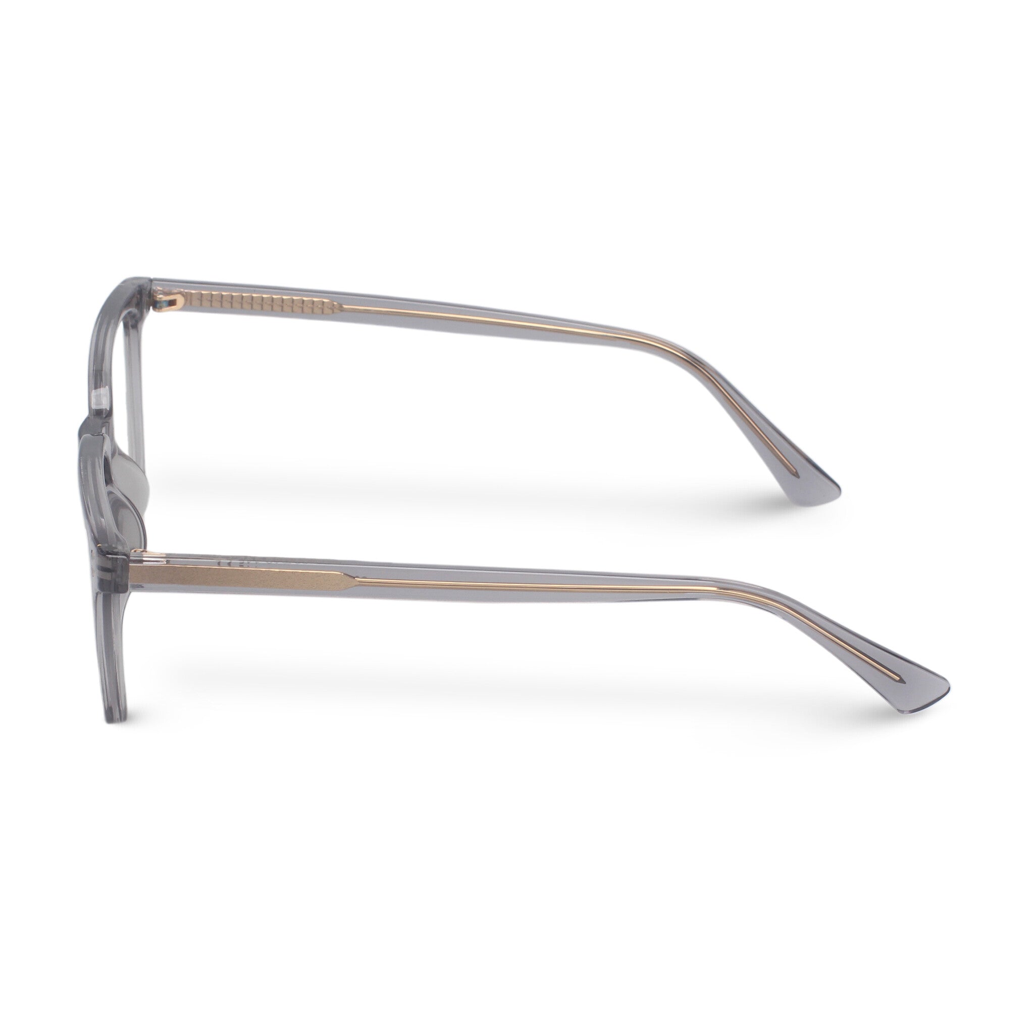 grey squared plastic eyeglasses