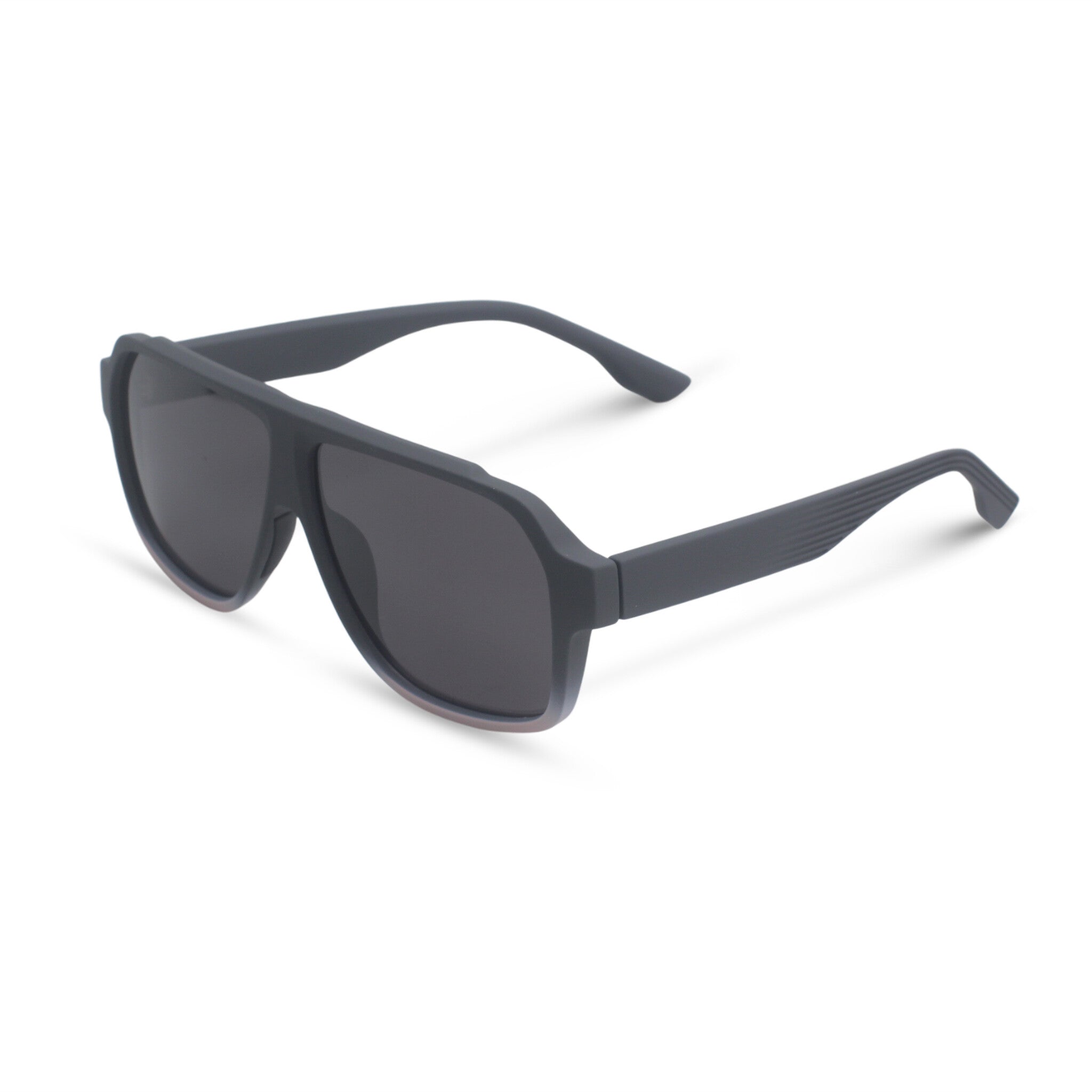 Oversized grey sport sunglasses
