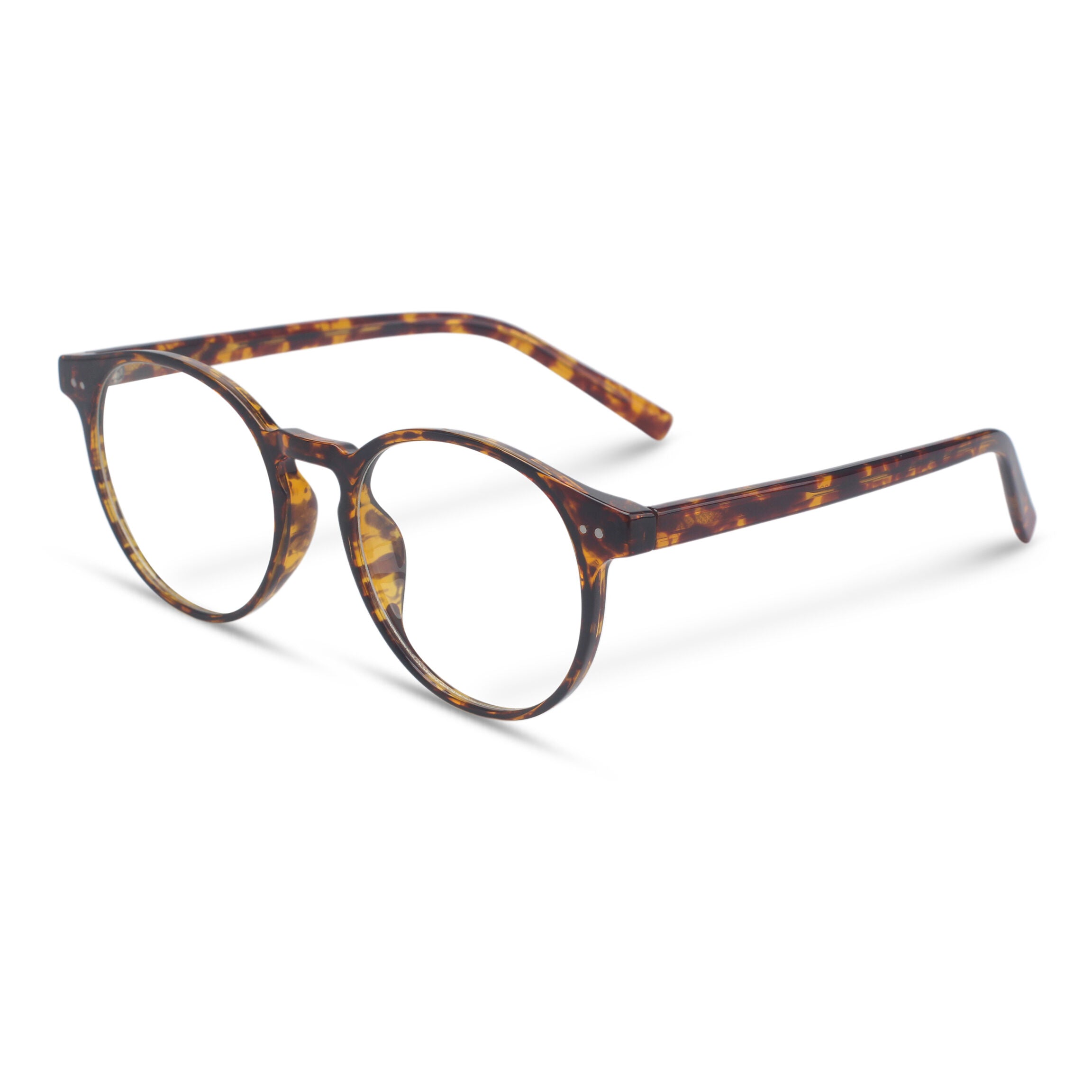 Classic round tortoise eyeglasses