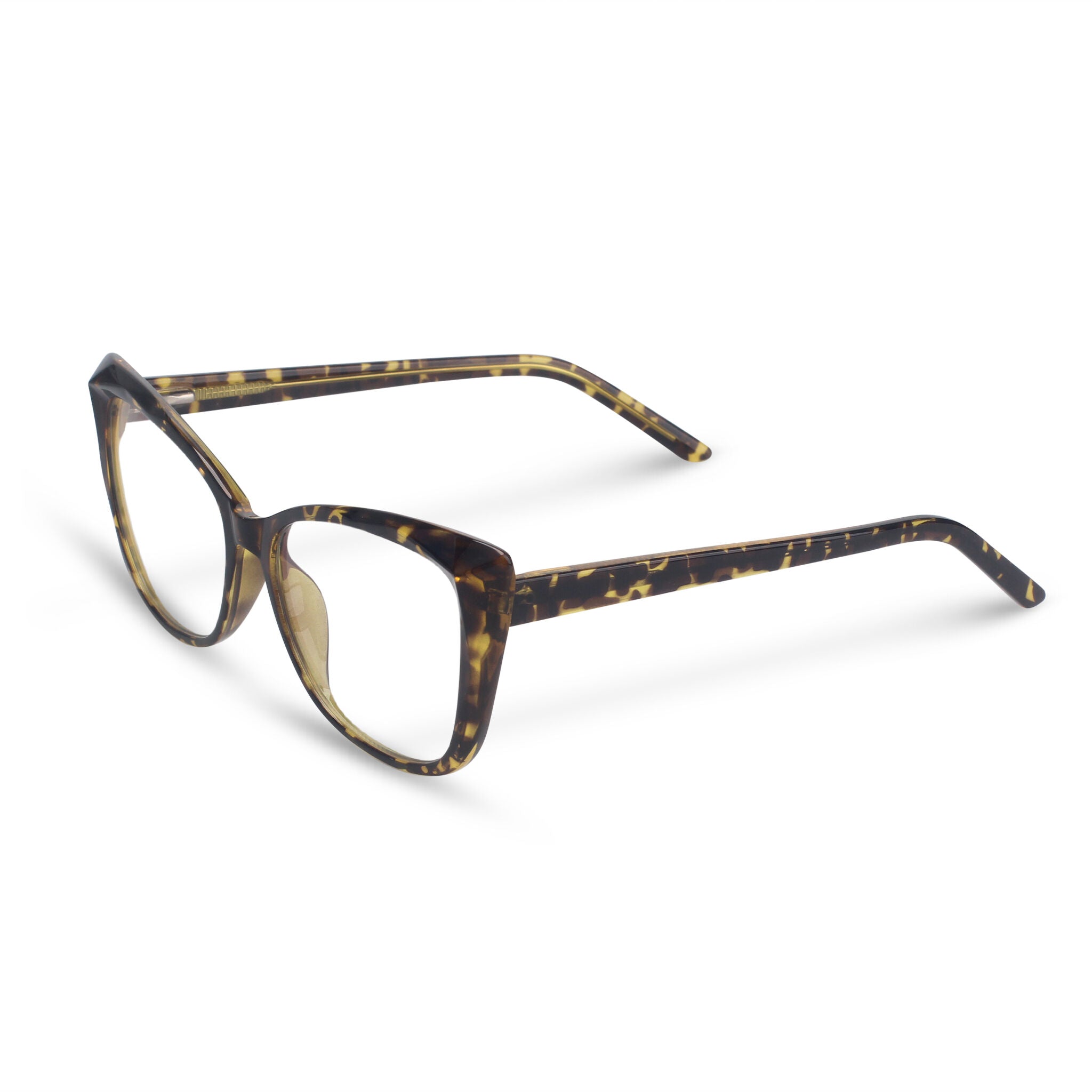 Cat-eye tortoise eyeglasses