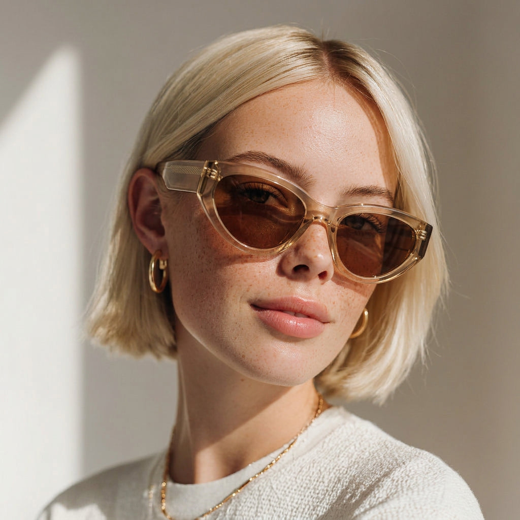 Pink cateye sunglasses